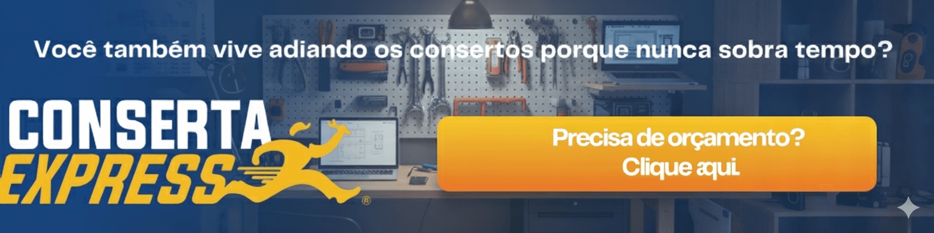 Banner para solicitar um orçamento de conserto